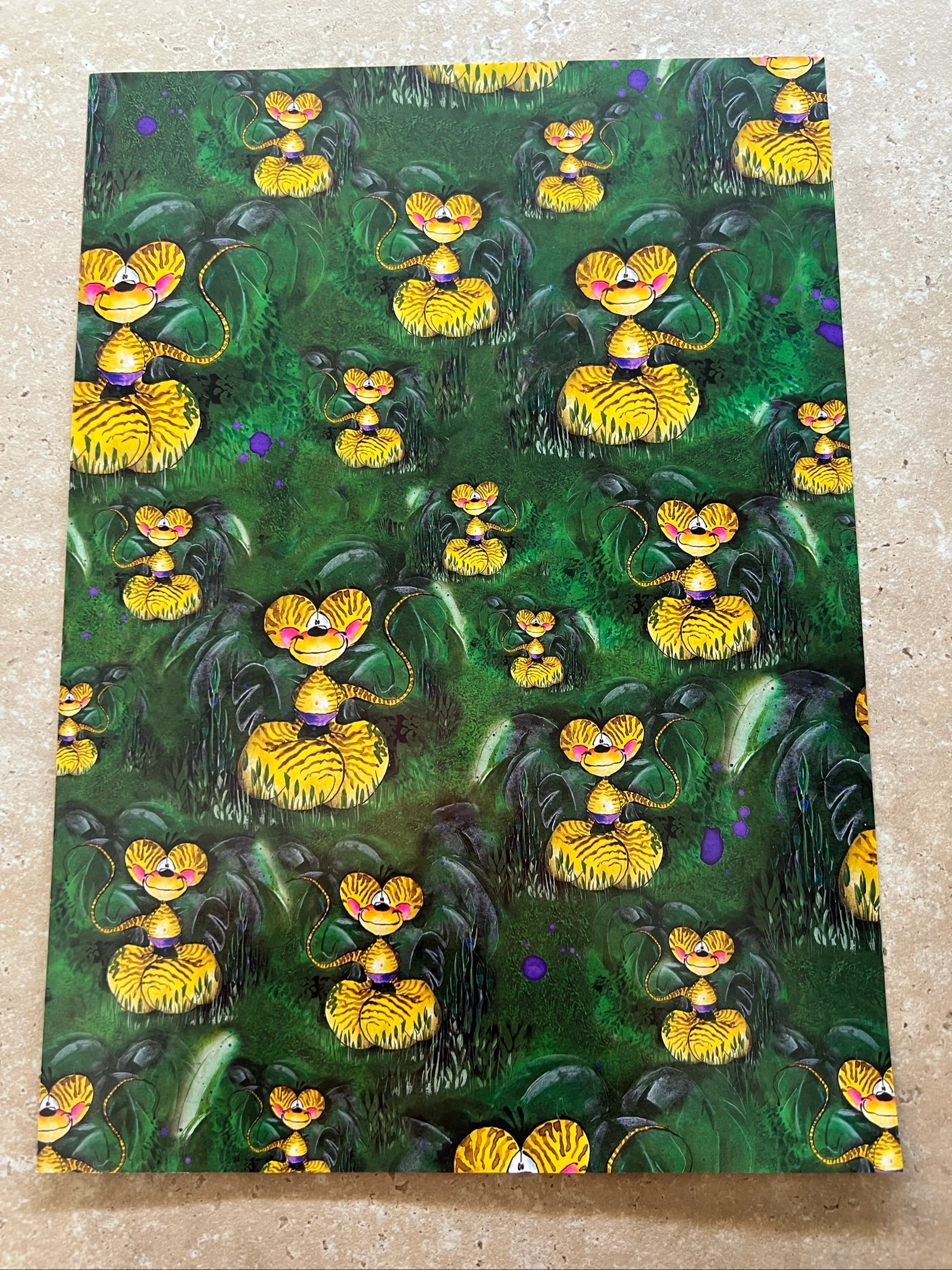 Papier cadeau Diddl format A4 ancien 